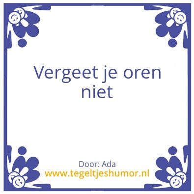 Tegeltje: Ada