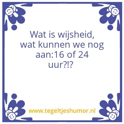 Tegeltje: Contract