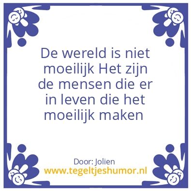 Tegeltje: L