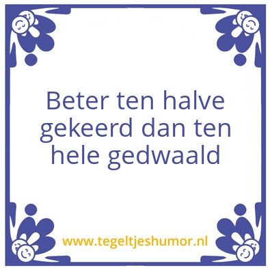 Tegeltje: Beter