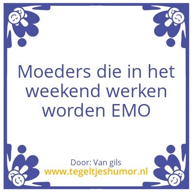 Tegeltje: Moeder