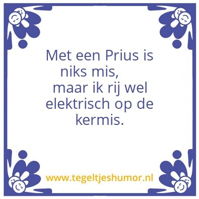 Tegeltje: PRIUS