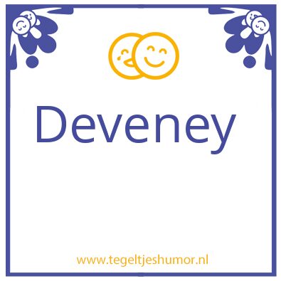 Tegeltje: Deveney