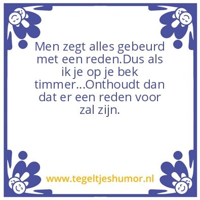 Tegeltje: Left