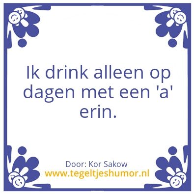 Tegeltje: Proost