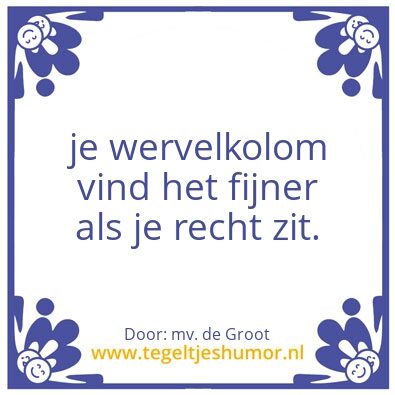 Tegeltje: de groot