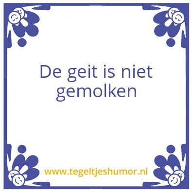 Tegeltje: Geit