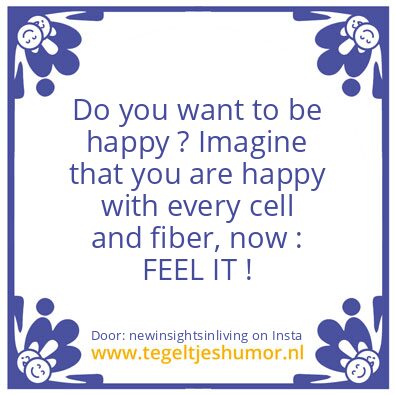 Tegeltje: HAPPY