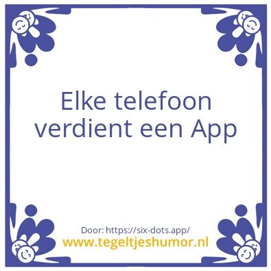 Tegeltje: Six dots Software