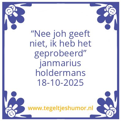 Tegeltje: Test