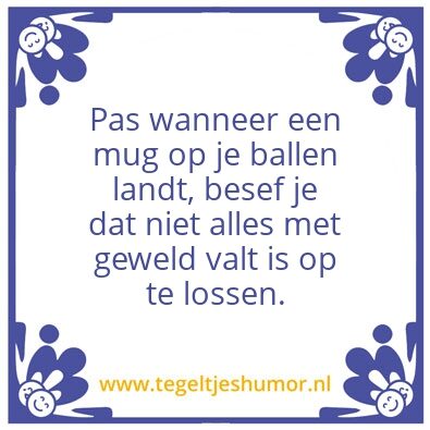 Tegeltje: Geweld