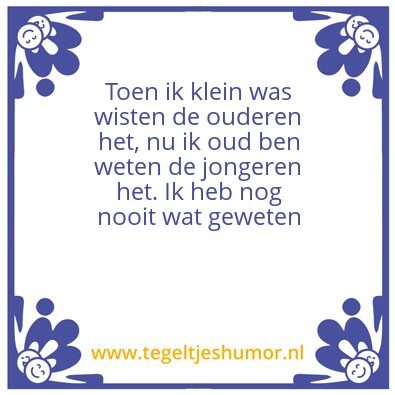 Tegeltje: Klein